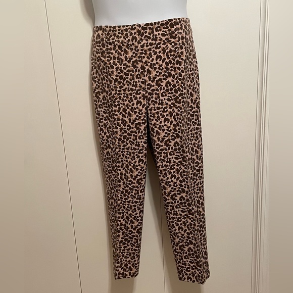 Ann Taylor Leopard-Print Pants - Picture 1 of 9